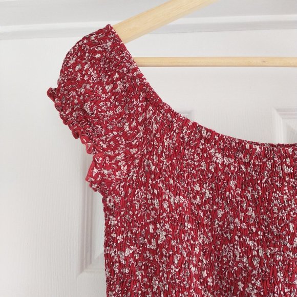 Shein Red Off The Shoulder Dress - Picture 2 of 6